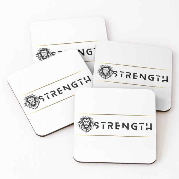 Item preview, Strength Lion White Gold Stripe designed and sold by Yiorgos Designs.