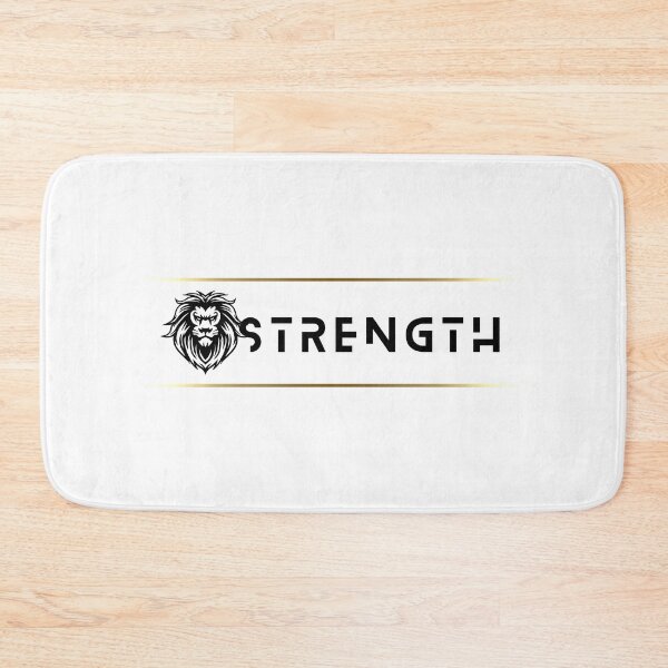 Item preview, Strength Lion White Gold Stripe designed and sold by Yiorgos Designs.