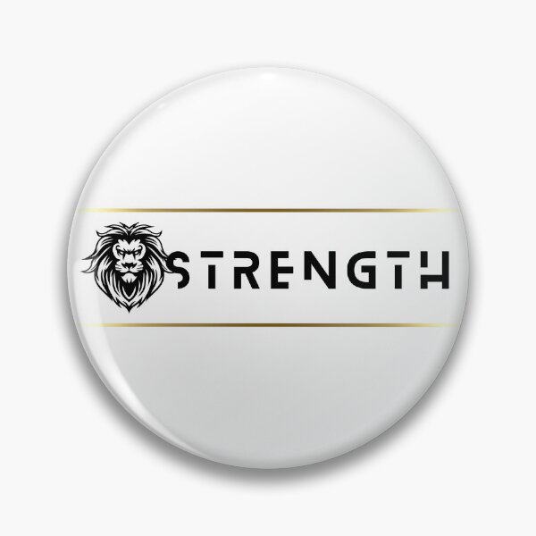 Item preview, Strength Lion White Gold Stripe designed and sold by Yiorgos Designs.