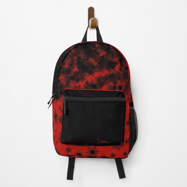 Item preview, Blizzard - Black snowflakes on a red background designed and sold by illustratious.