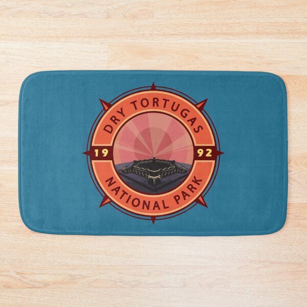 Item preview, Dry Tortugas National Park Retro Compass Emblem designed and sold by KrisSidDesigns.