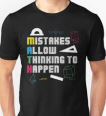 Camiseta ajustada MATEMÁTICAS MATEMÁTICAS: LOS ERRORES PERMITEN EL PENSAMIENTO PARA OCURRIR EL VENENO - CAMISA DIVERTIDA DE MATEMÁTICAS - MATEMÁTICAS DIVERTIDAS