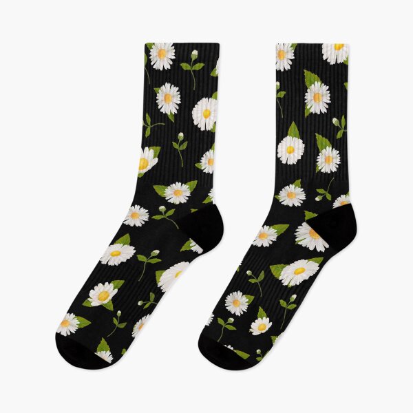 Item preview, Pretty White Daisies Floral Illustration Pattern. designed and sold by PlantKind.