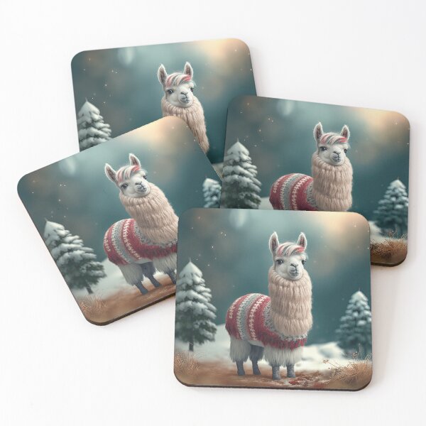 Item preview, Cute Christmas Llama designed and sold by art8085.