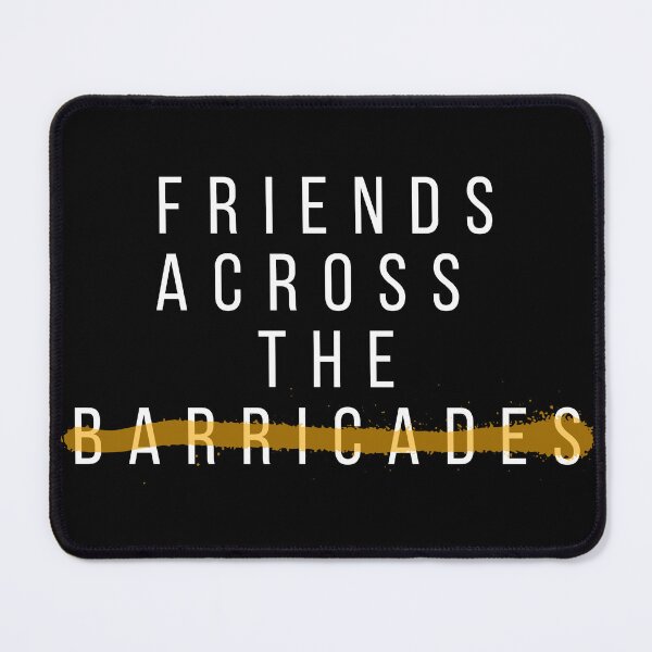 Item preview, FRIENDS ACROSS THE BARRICADES. designed and sold by ELEGANTRETRO.