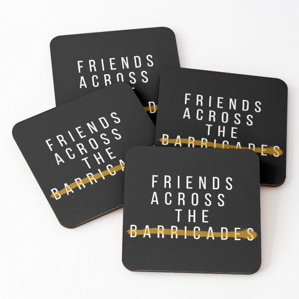 Item preview, FRIENDS ACROSS THE BARRICADES. designed and sold by ELEGANTRETRO.