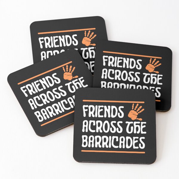 Item preview, FRIENDS ACROSS THE BARRICADES. designed and sold by ELEGANTRETRO.