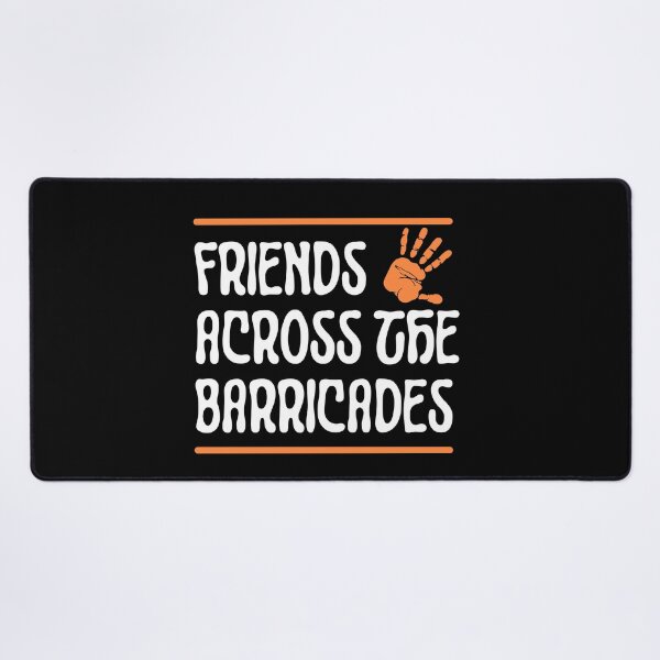 Item preview, FRIENDS ACROSS THE BARRICADES. designed and sold by ELEGANTRETRO.