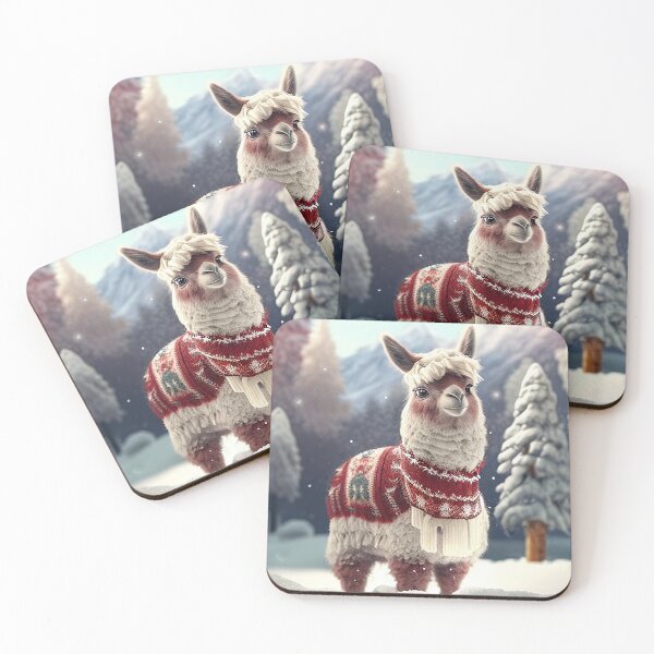 Item preview, Cute Christmas Llama designed and sold by art8085.