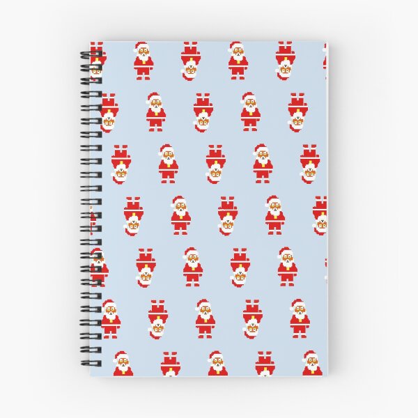 Item preview, Santa  pattern on the blue background designed and sold by Gala-life1.