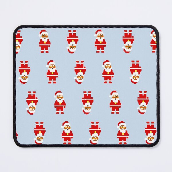 Item preview, Santa pattern on the blue background designed and sold by Gala-life1.