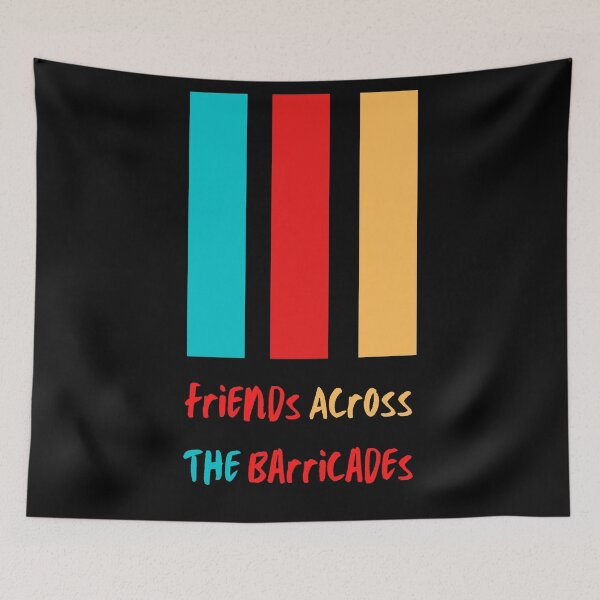 Item preview, FRIENDS ACROSS THE BARRICADES. designed and sold by ELEGANTRETRO.