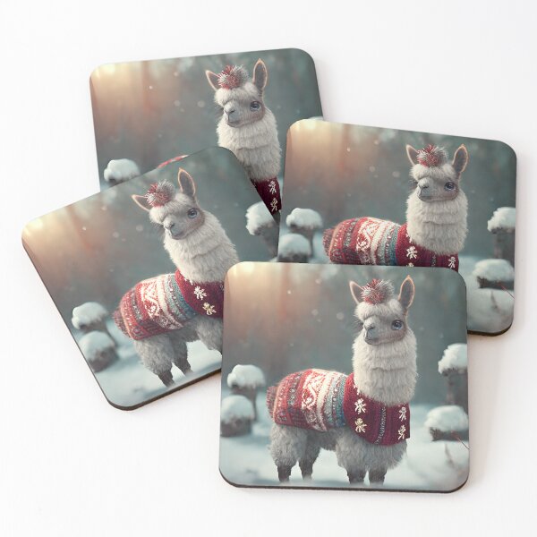 Item preview, Cute Christmas Llama designed and sold by art8085.
