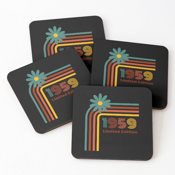 Item preview, Born In 1959 Retro Limited Edition Birthday Design designed and sold by RockBeeDesigns.