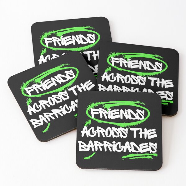 Item preview, FRIENDS ACROSS THE BARRICADES. designed and sold by ELEGANTRETRO.
