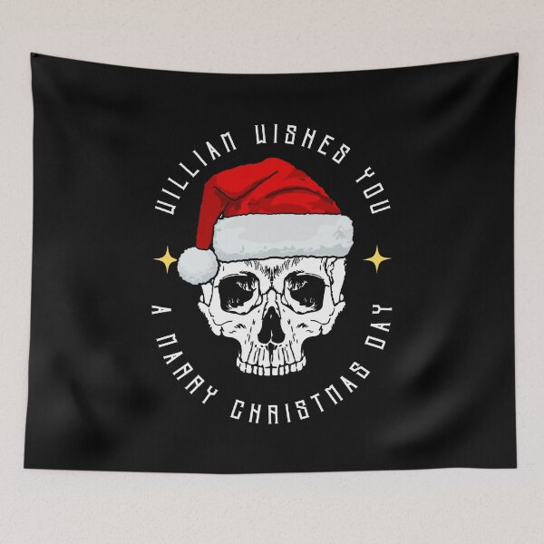 Item preview, WILLIAM NAME: WILLIAM CHRISTMAS SKULL DESIGN. designed and sold by AlexRelax.