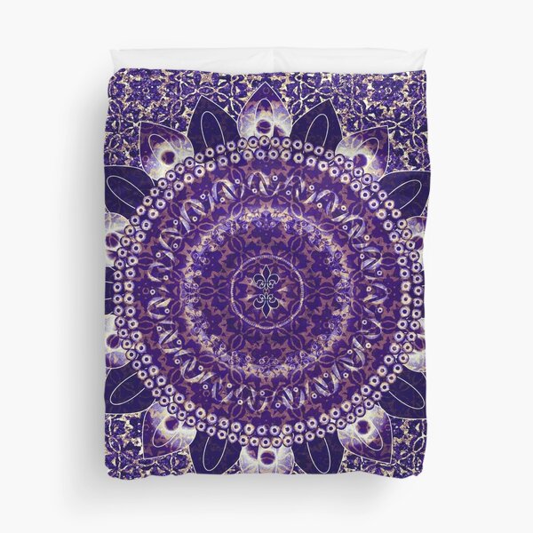 Royal Purple Mandala Duvet Cover