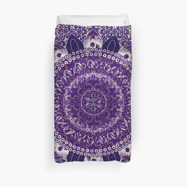 Royal Purple Mandala Duvet Cover