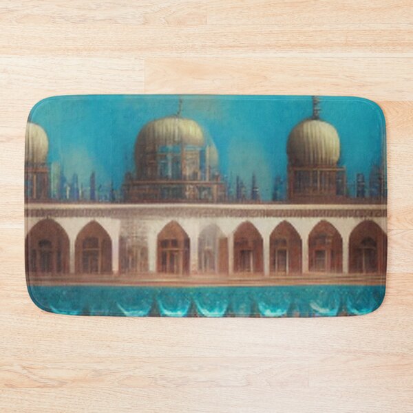 Item preview, painting of the ancient Islamic Arab palace and architecture designed and sold by MaissaArt.
