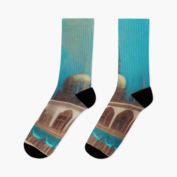 Item preview, painting of the ancient Islamic Arab palace and architecture designed and sold by MaissaArt.