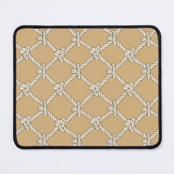 Item preview, Beige on Brown Nautical Net Rope designed and sold by CreativeDraws42.