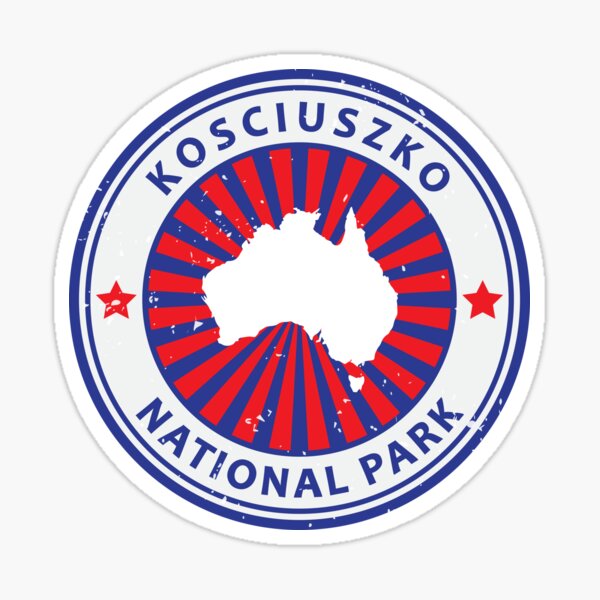Kosciuszko National Park Australia Country Symbol Sticker
