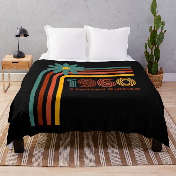 Item preview, Born In 1960 Retro Limited Edition Birthday Design designed and sold by RockBeeDesigns.
