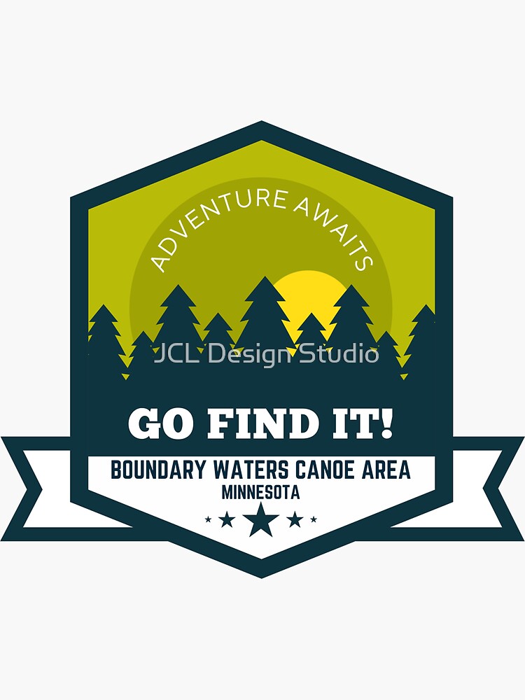 "Boundary Waters Canoe Area Gifts Souvenirs" Sticker for Sale by
