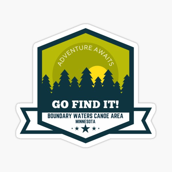 "Boundary Waters Canoe Area Gifts Souvenirs" Sticker for Sale by