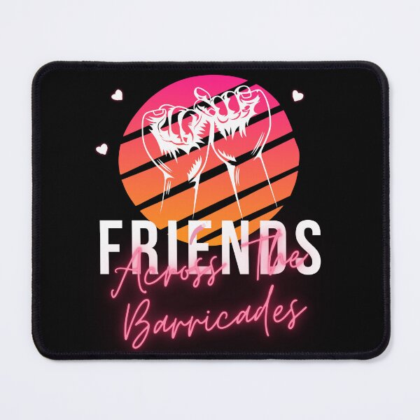 Item preview, FRIENDS ACROSS THE BARRICADES. designed and sold by ELEGANTRETRO.