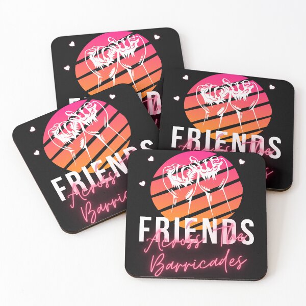 Item preview, FRIENDS ACROSS THE BARRICADES. designed and sold by ELEGANTRETRO.