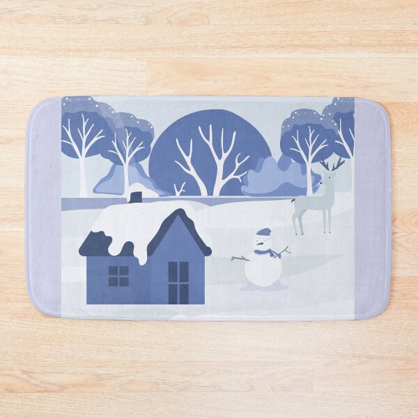 Item preview, Snowy day in a small town designed and sold by BeCreativeArts.