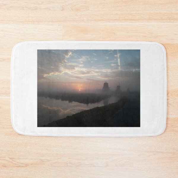 Item preview, Sunset fog Windmills Zaanse schans designed and sold by Designsbyalisa.