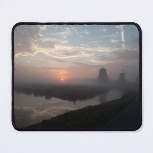 Item preview, Sunset fog Windmills Zaanse schans designed and sold by Designsbyalisa.
