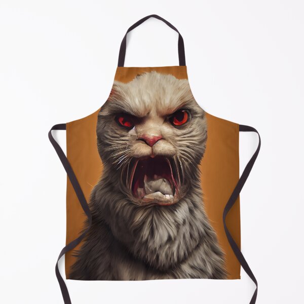 Item preview, Bad Evil Angry Screaming cat horror spooky funny creepy  designed and sold by ladarkepoque.