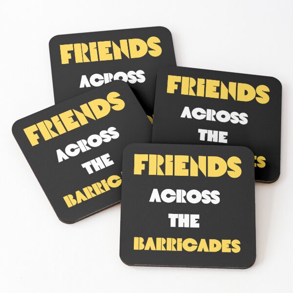 Item preview, FRIENDS ACROSS THE BARRICADES. designed and sold by ELEGANTRETRO.