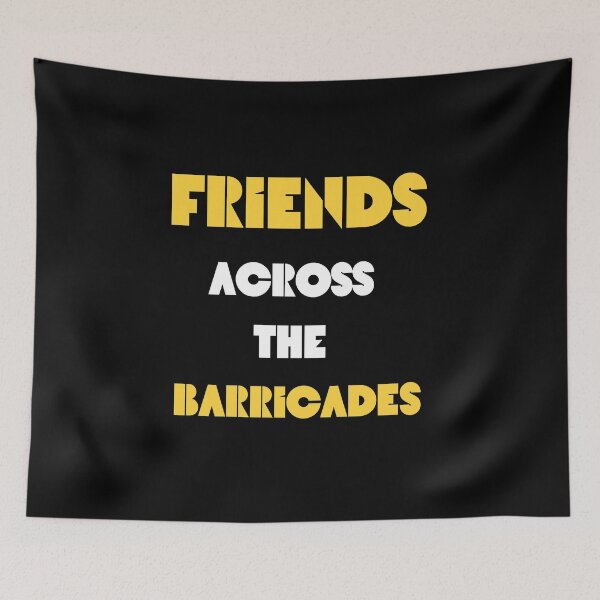 Item preview, FRIENDS ACROSS THE BARRICADES. designed and sold by ELEGANTRETRO.