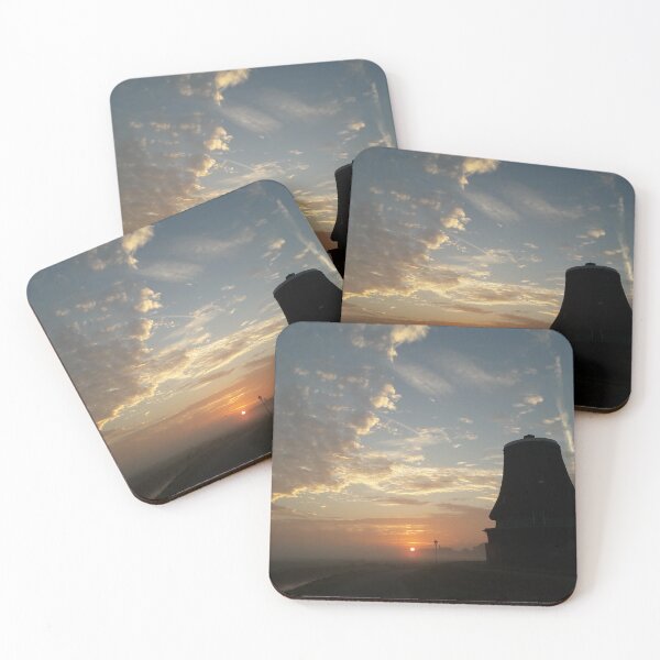 Item preview, Sunset fog Windmills Zaanse schans designed and sold by Designsbyalisa.