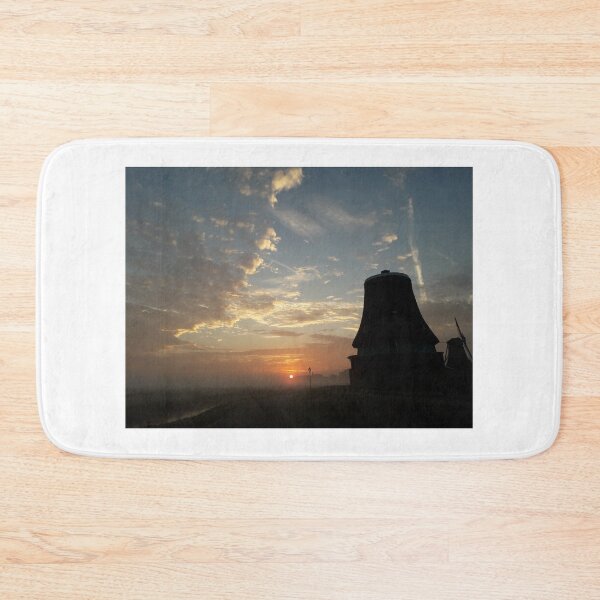 Item preview, Sunset fog Windmills Zaanse schans designed and sold by Designsbyalisa.