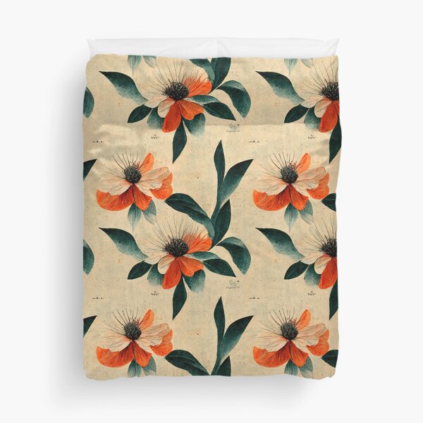 vintage flower patern Duvet Cover