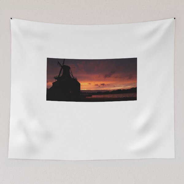 Item preview, Sunset Windmills Zaanse schans designed and sold by Designsbyalisa.