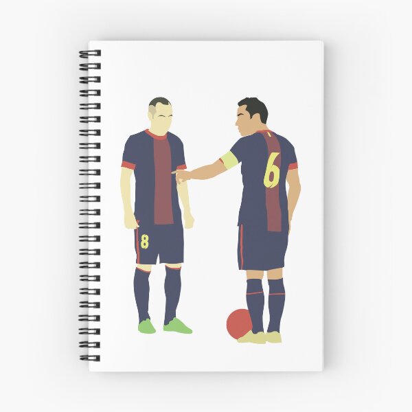 Item preview, Xavi & Andres Iniesta Barcelona Midfield Duo Maestro (White) designed and sold by Jackshun.