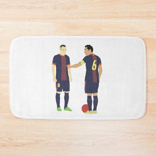 Item preview, Xavi & Andres Iniesta Barcelona Midfield Duo Maestro (White) designed and sold by Jackshun.