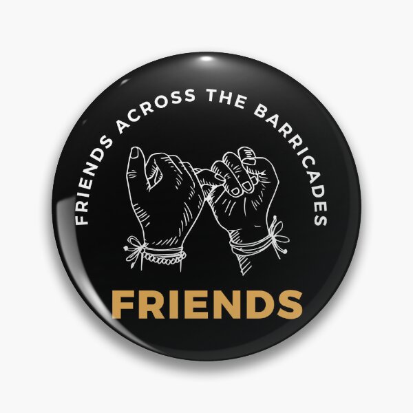 Item preview, FRIENDS ACROSS THE BARRICADES. designed and sold by ELEGANTRETRO.
