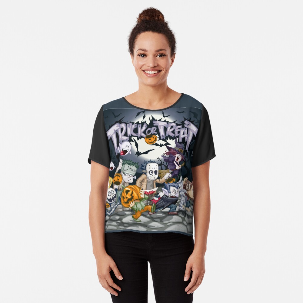 Trick or Treat - Monsters Ball! Chiffon Top