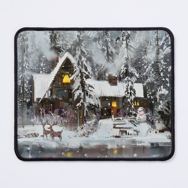 Item preview, a winter-snowed forest house designed and sold by kimbongjune.