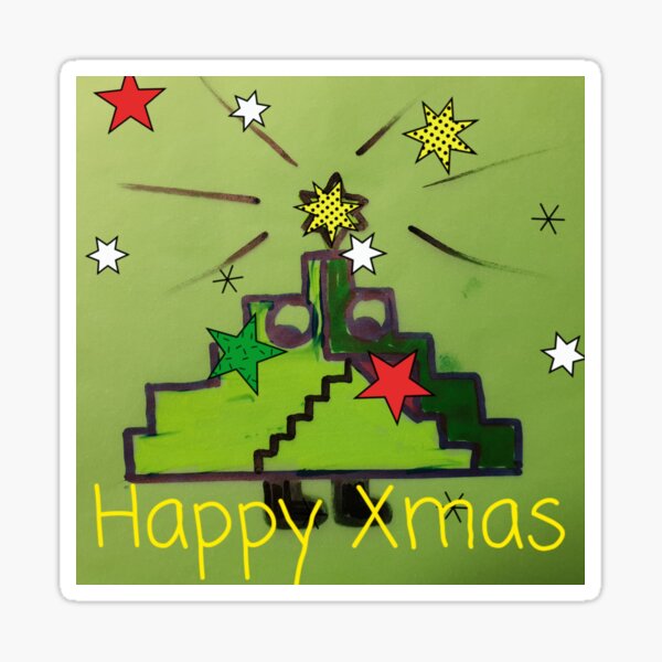 Xmas tree baby Sticker