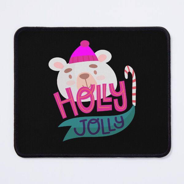 Item preview, Retro vintage pink polar bear-christmas holly jolly designed and sold by hamzablk.