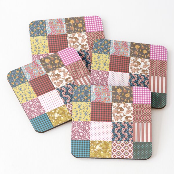 Item preview, Rustic Vintage Boho Farmhouse Country Patchwork Quilt Pattern  designed and sold by tanjica.