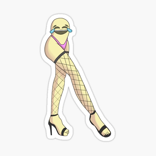 Cry Laughing Emoji Sticker For Sale By Pogunks Wares Redbubble